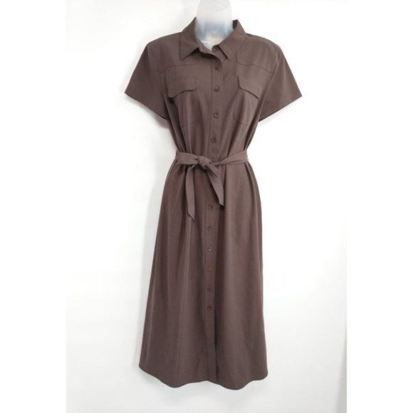 Vintage Talbots Size 10 Women Shirt Dress With Breast Pocket - Picture 1 of 9